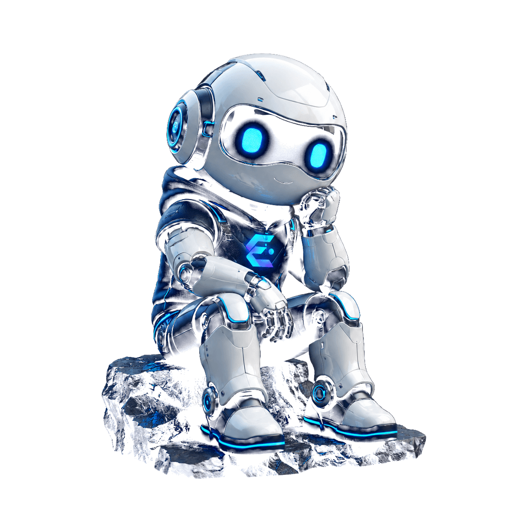 Elvaris AI robot mascot